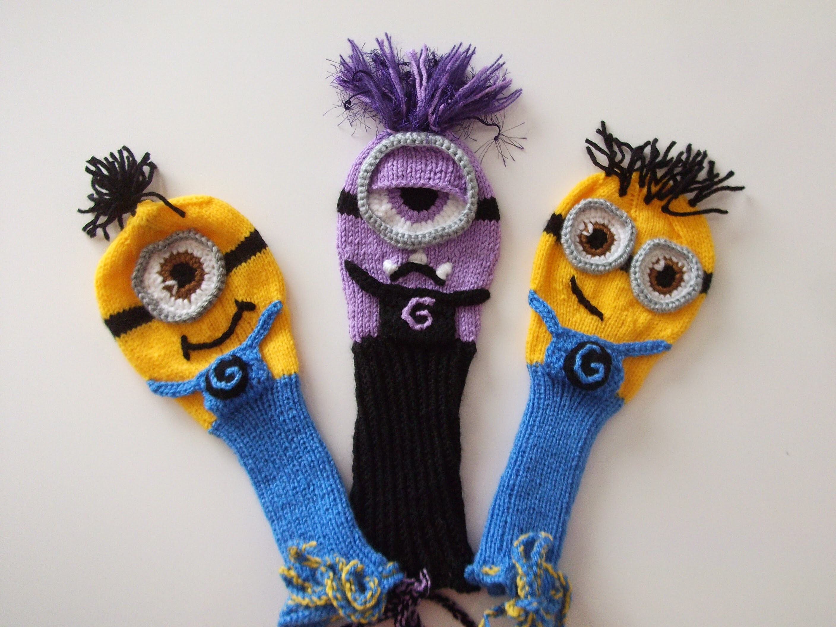Crochet Minion Inspired GOLF Club Head Cover,golf club covers