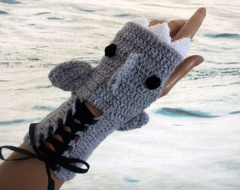 Finglerless shark gloves-Gray gloves with Satin Ribbon-Black Corset with Ribbons Victorian Style