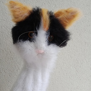 Golf Head Covers,cat golf clup cover or knit hand Puppet,crochet personalized gifts,personalized Golf Club Cover,Cat Golf Sock