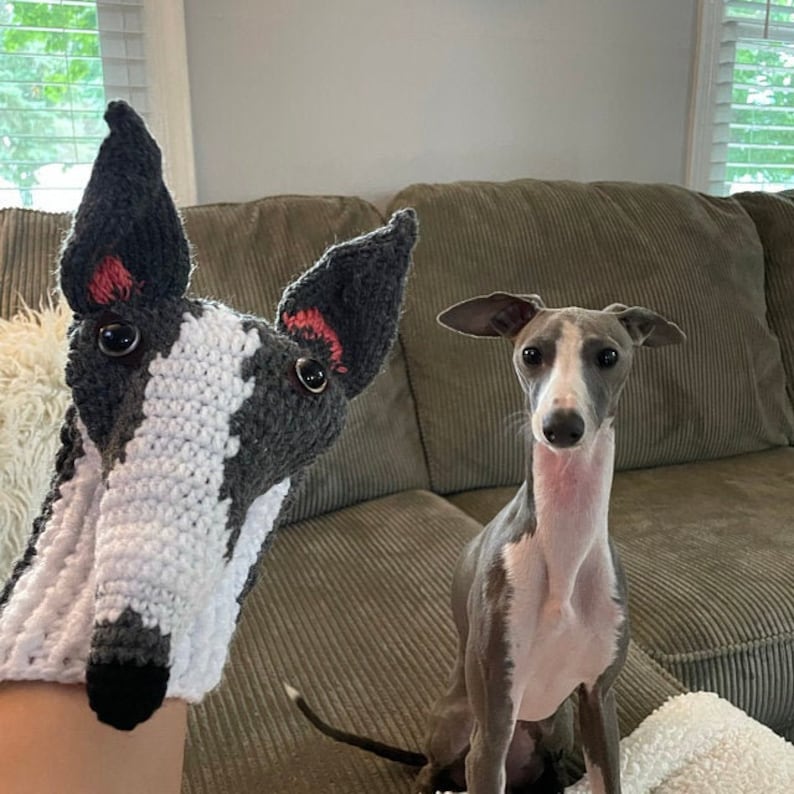 Bespoke Crochet Greyhound golf club covers or puppet,Personalized Golf Club Head Covers