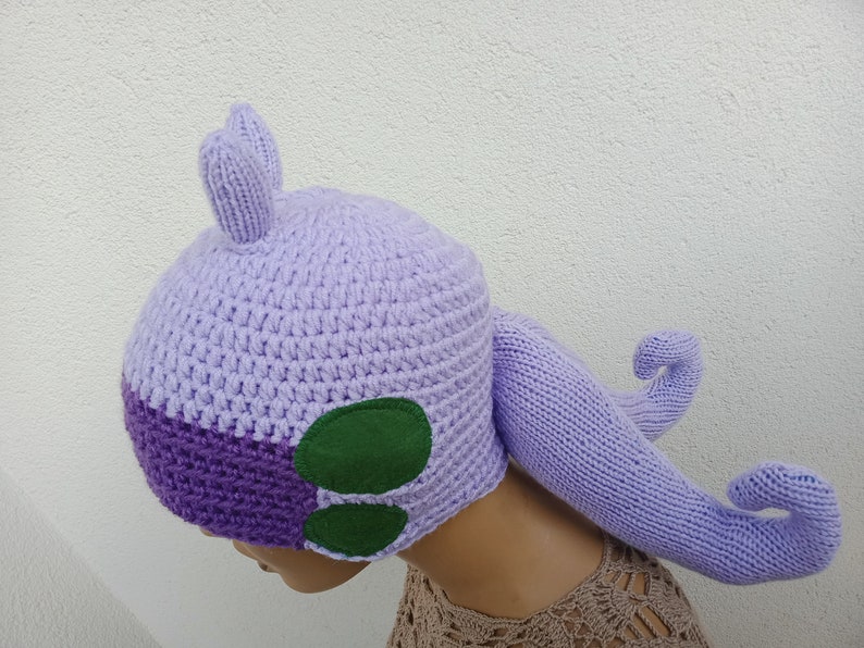 Goodra hat inspired crochet hat,Goodra hat Hat Pokemon Go image 5