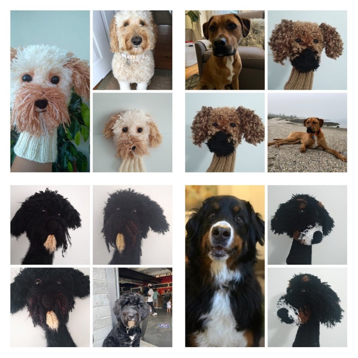 Personalized Custom Golf Head Coverscrochet Mini Goldendoodle Etsy