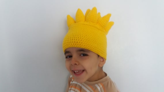 Crochet Bart Simpson Hat-crochet Bart simpson wig-Halloween Costume Ideas-night costumes