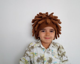 ZZ Top Hat Billy Gibbons Hat African Nudu Hat Chemo Wig Dreadlock