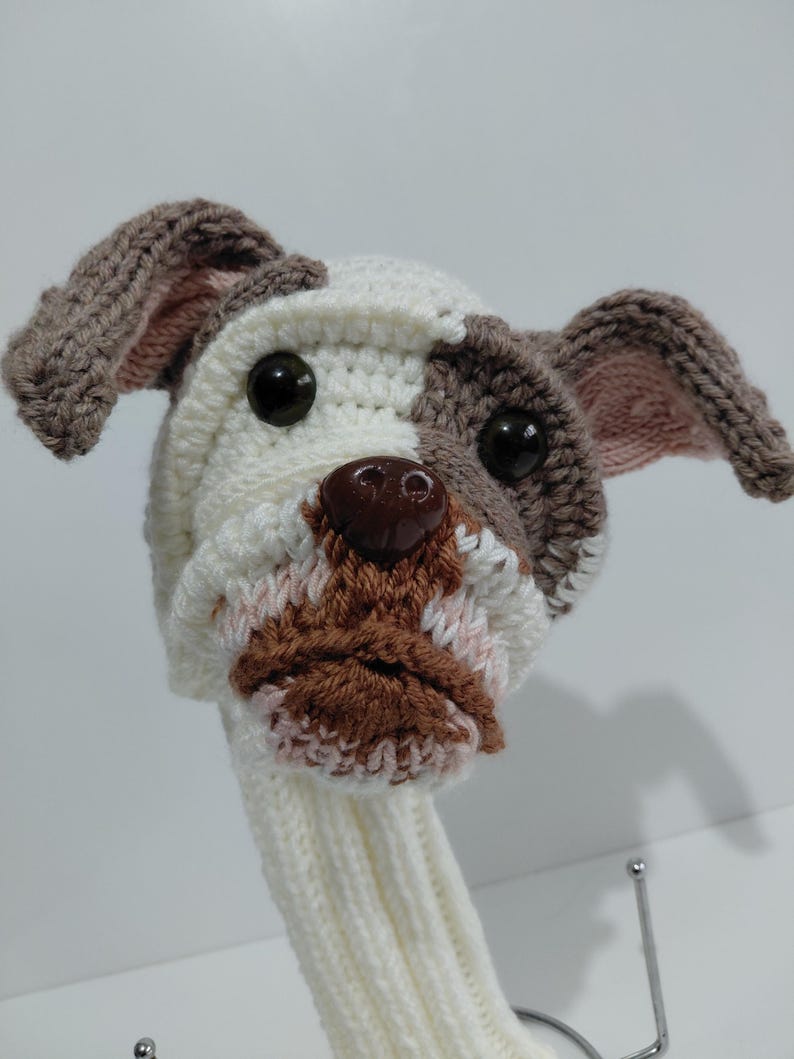 Handmade Crochet Dog Golf Club Headcover – Cute Puppy Driver Cover ...