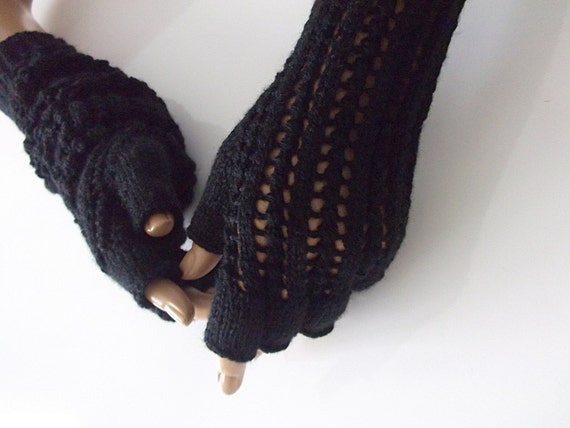 Half Finger- Fingerless Gloves-length:17 