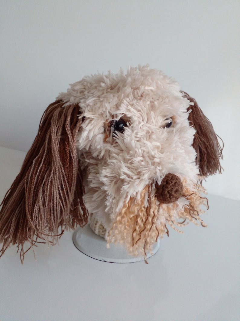 Bespoke Crochet Dog Golf Club,Cavachon dog club driver Head Covers,labradoodle dog golf cover or hand puppet,poodle dog puppet,Golf Sock image 6
