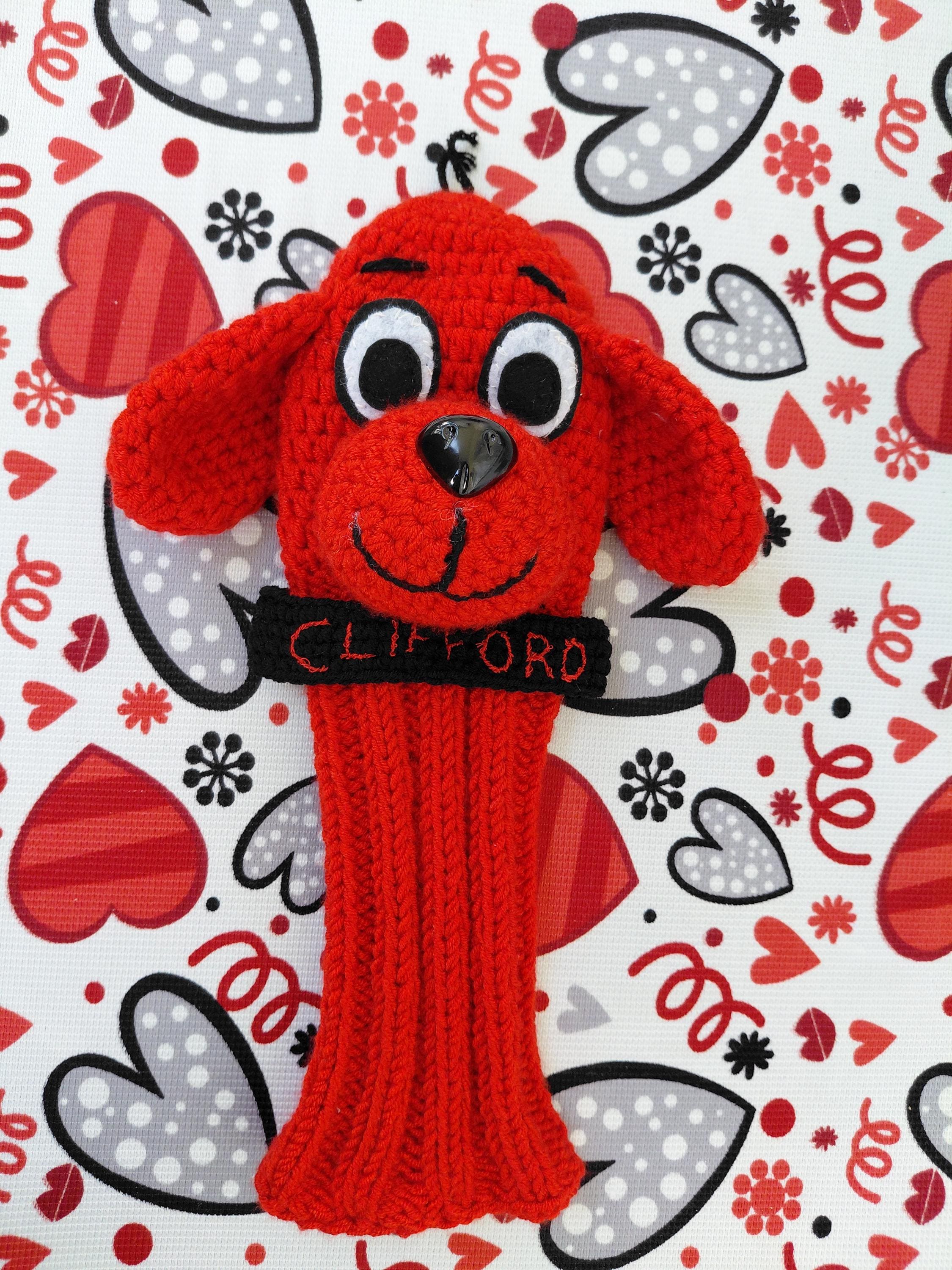 Crochet Red Dog Golf Head Covers,golf Socks,big Red Dog,club Head ...