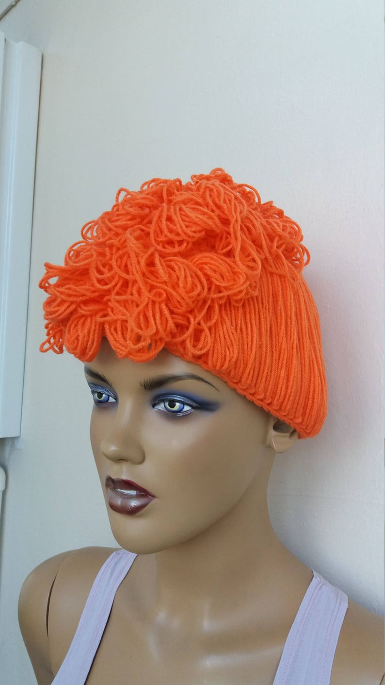 Lucille Ball Inspired Crochet Hair Hat Wigcrochet Lucille Etsy