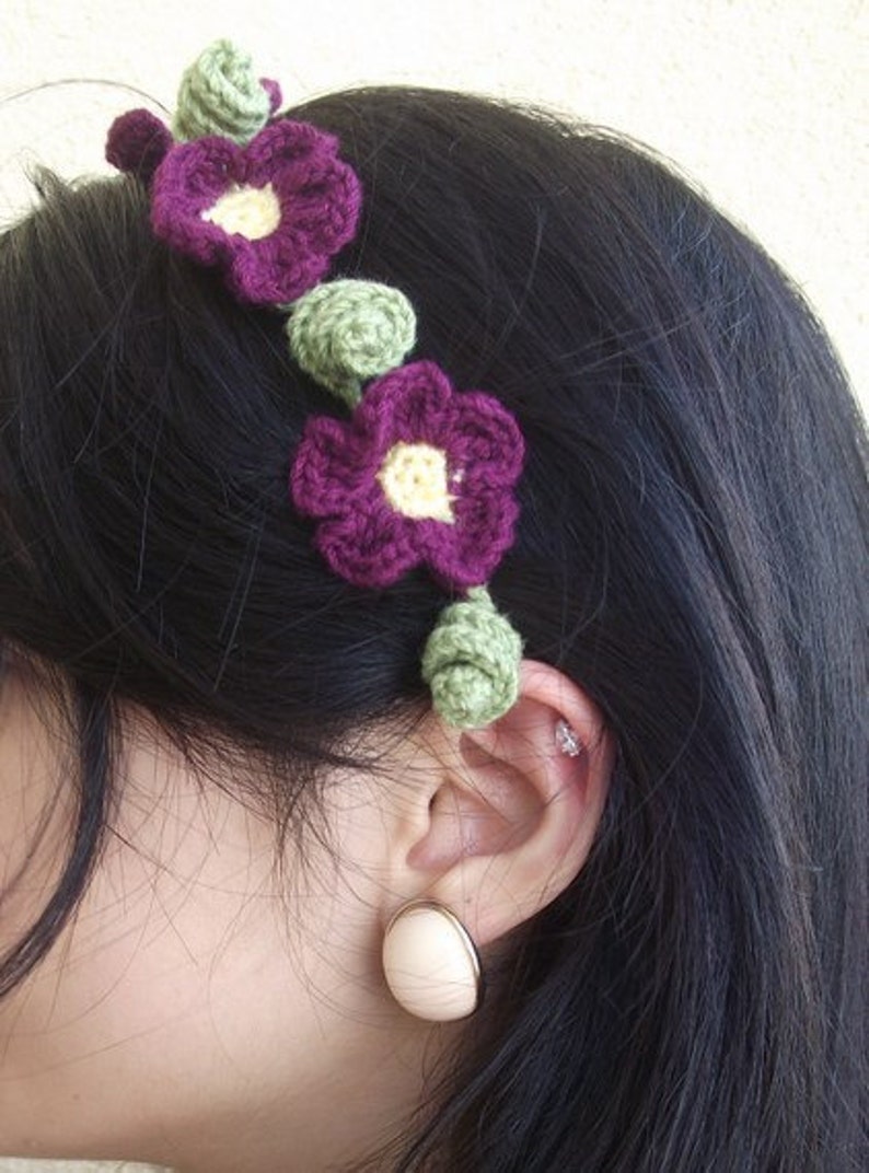 Daisy Crochet Necklaceheadbandfor Adults or Babys Etsy