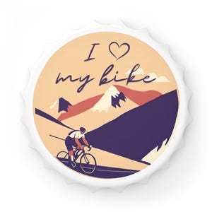 Abridor de botellas para amantes de la bicicleta, regalo para ciclistas, perfecto para amigos ciclistas o para un cumpleaños, una fiesta de barbacoa o un recorrido en bicicleta.