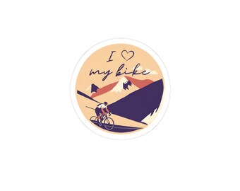 Bike Enthusiast Bike Stickers - Stickers for cyclists - Gift for Outdoor lovers and bike friends