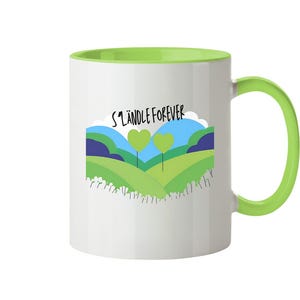 Funny mug with saying - Swabian gift - S&#39;Ländle forever - two-tone mug
