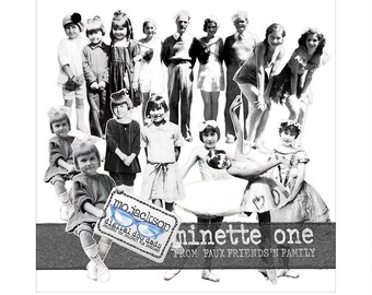 Vintage Minette Photo Images: Scrapbook Ephemera (Digital Download)