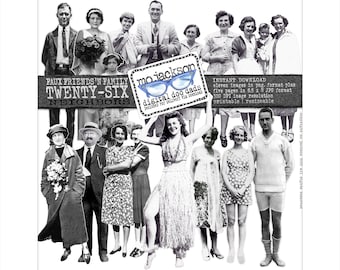 Vintage People Cut-Outs Digital Ephemera for Scrapbooking (Digital Download) VERSION TWO: updated September 2024