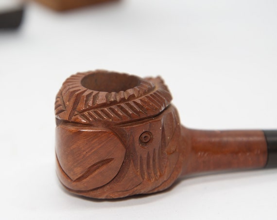Danco Imported Briar Carved Parrot Bird Smoking Pipe Small 4 inch Poker Tobacco pipe