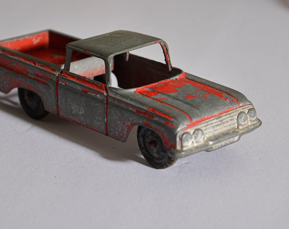 Tootsie Toy Die Cast chippy Played with Red El Camino 1960s great display piece, Vintage Die Cast Toy Car tootsietoy