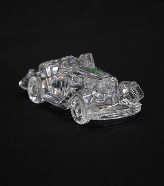 KolorKrystal Lead Glass Paperweight Antique Car Crystal Paperweight Vintage