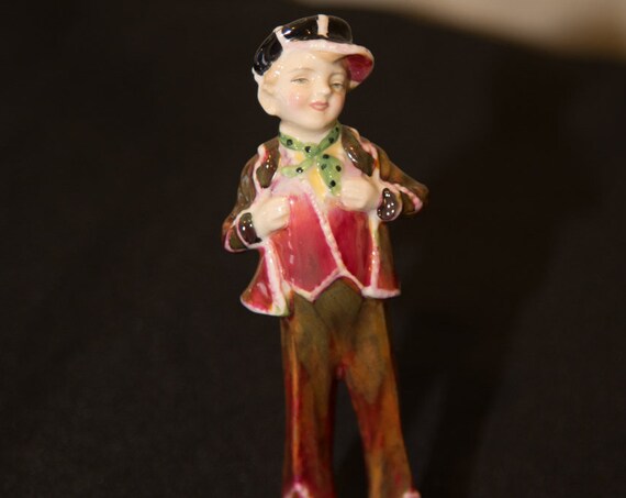 Early Royal Doulton Figurine Artist Signed HN2035 Pearly Boy Early 1940s 5.25 inches high Artist Signed BP Reduced