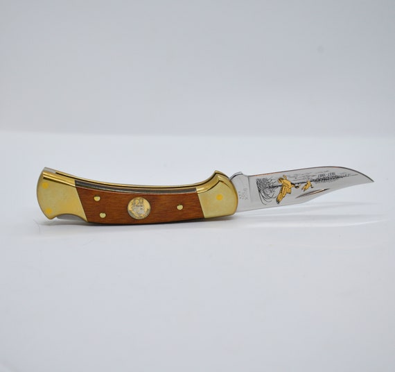 Buck 110 Ducks Unlimited Limited Edition Knife 1987 With Original Box Limited edition Collectors vintage Buck Pocket knife