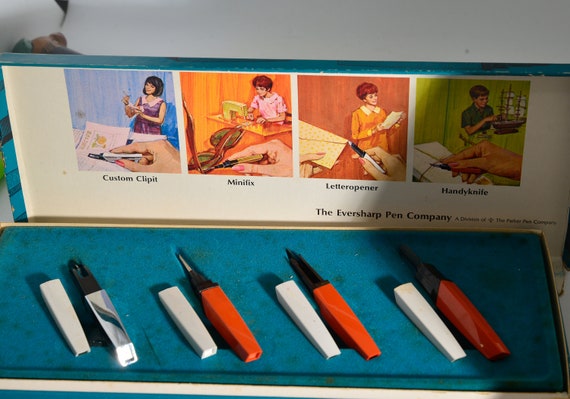 Vintage Old Stock in box Parker Pen, Eversharp Time and worksaver Ensemble office Tools