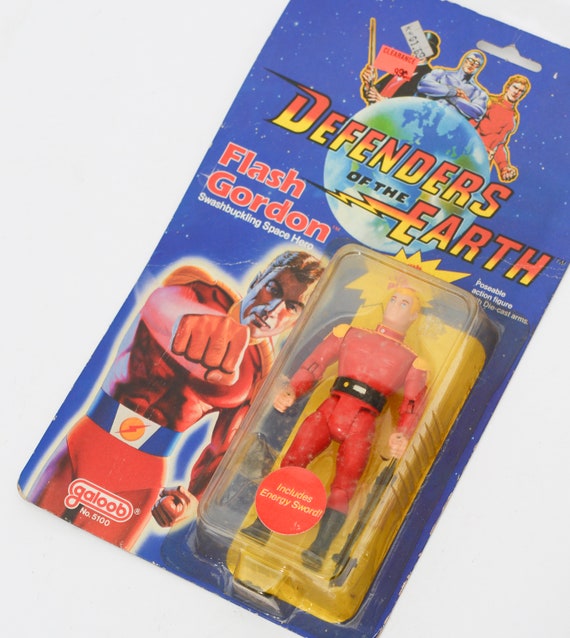 Galoob Flash Gordon Figurine MOC Mint on Card 1985 Defenders of the Earth Action Figure