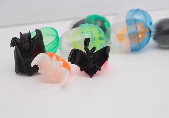 NOS Lot of 7 Batman Gumball Rings Glow in the Dark and Others Samson Productions 1966 Seven rings