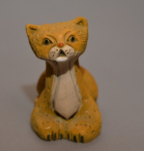 Artesania Rinconada Cheetah figurine 3.5 inch Classic Figurine 6 inches Clay animals Uruguay