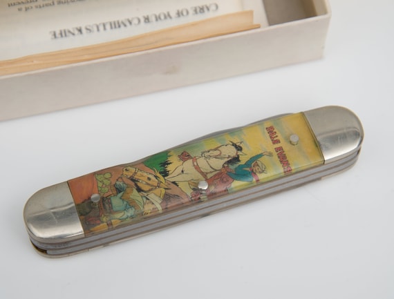Camillus First Quality Riders of the Silver Screen With original box and paperwork 1991 pocket knife movie western collectible Dale Evans