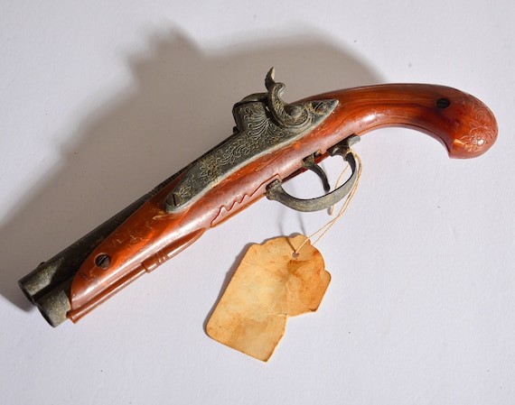 Hubley Cap Gun Flintlock Vintage Cap gun toy gun plastic and metal Pirate Style