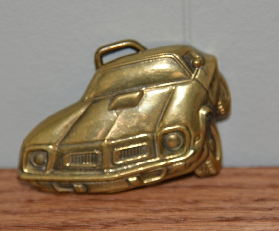 1978 Firebird Pontaic Solid Brass Belt Buckle Vintage Car Lover