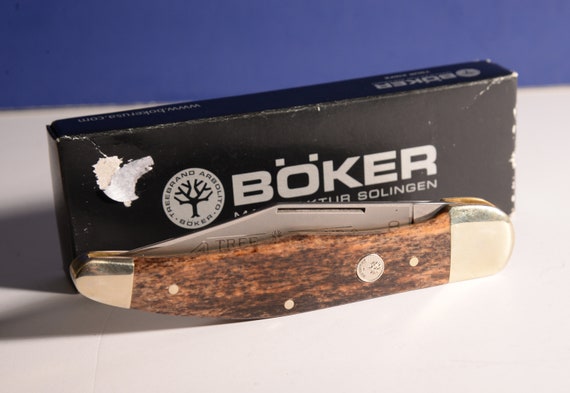 Boker Classic Folding Knife 111010BK Bone Handle Whittler Pocket Knife Collectible