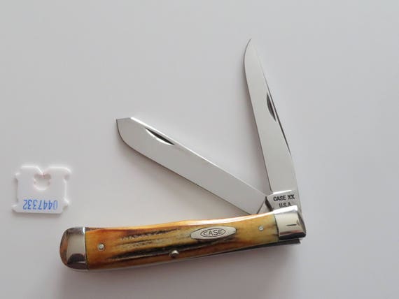 Case XX USA 5254 Trapper/with Rare Muskrat Blade 1965 to 1969 Pocket Knife