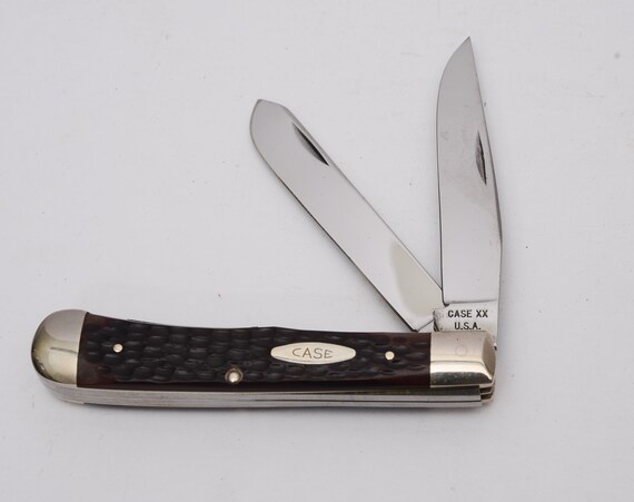 Case XX USA 6 Dots 1974 Trapper Derlin Handles