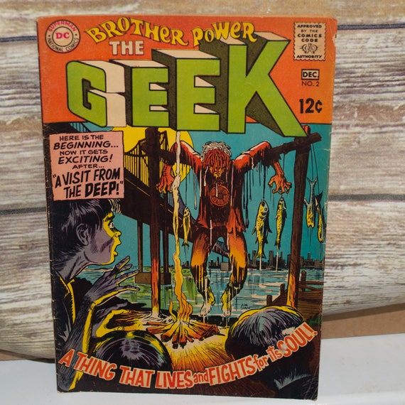 DC Comics Brother Power The Geek #2 December 1968 Little known Cool Cover Art