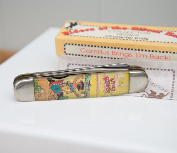 Camillus Little Beaver Pocket knife Riders of the Silver Screen 1991 pocket knife movie western collectible Little Beaver