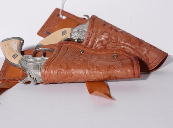 Vintage Cap Guns with vinyl Holster Cowboy Cap guns vintage toys Dressup