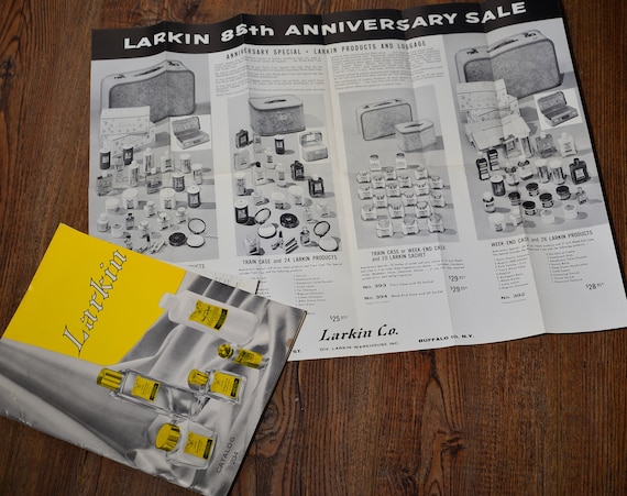 1970 Larkin Catalog, Advertising Poster Starter Kit Buffalo NY Larkin advertising