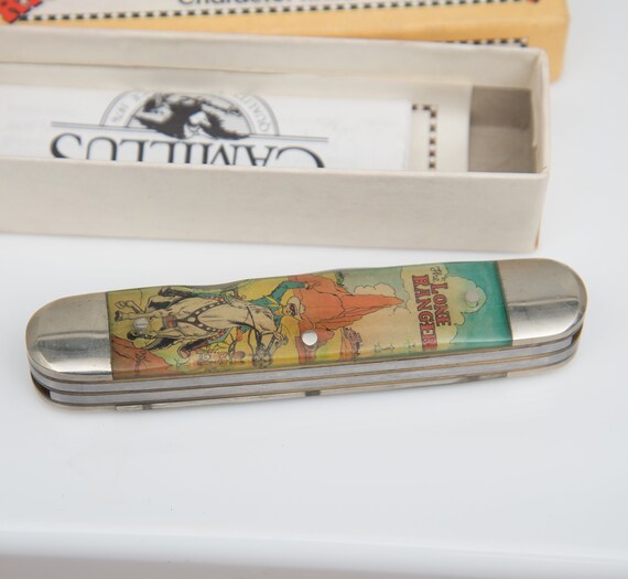 Camillus Lone Ranger Pocket Knife Riders of the Silver Screen MIB 1991 pocket knife movie western collectible Lone Ranger