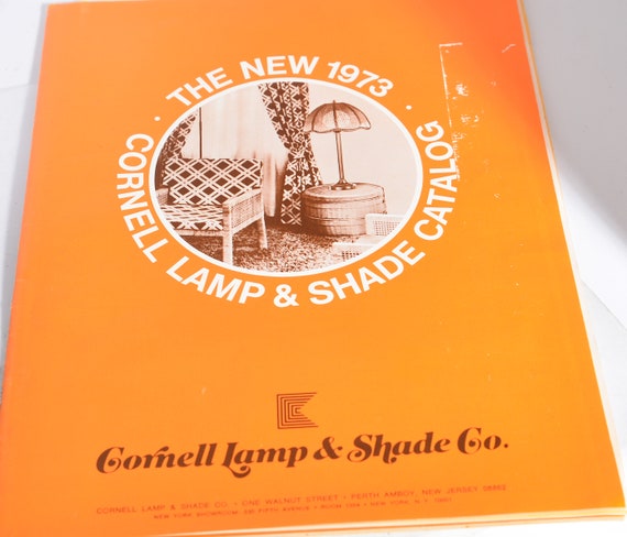 Vintage lighting design Catalog Cornel Lamp and Shades 1970s catalog Lighting and Electrical Collecting