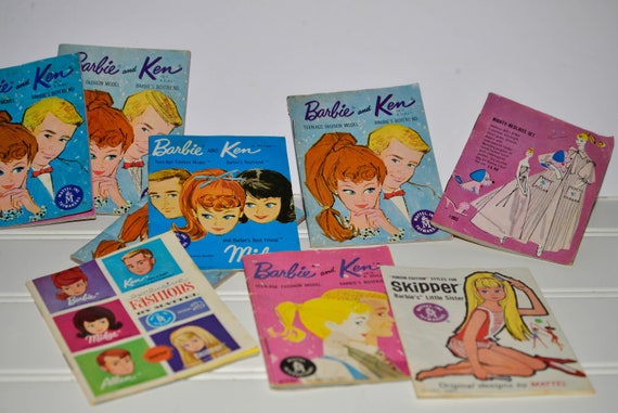 Mini Barbie Magazines pamphlets Clothing Catalogs Lot of 9 Midge, Skipper Ken and Barbie