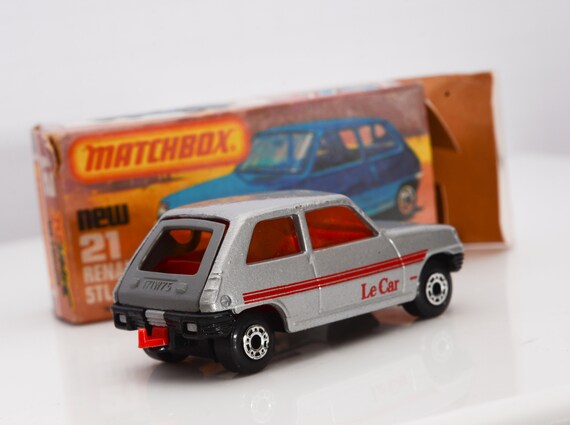 Vintage Matchbox Renault 5tl Amber Windows No 21 MIB Boxed Superfast Le Car 1978