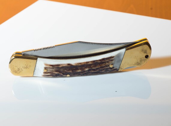 Puma Prince Stag Folding Knife German Made Single Blade
