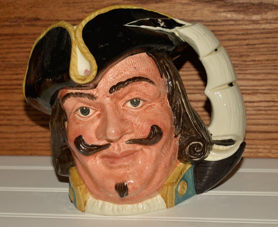 Large Captain Morgan Toby Jug Royal Doulton D6467 Vintage Toby Jug 7 inches high