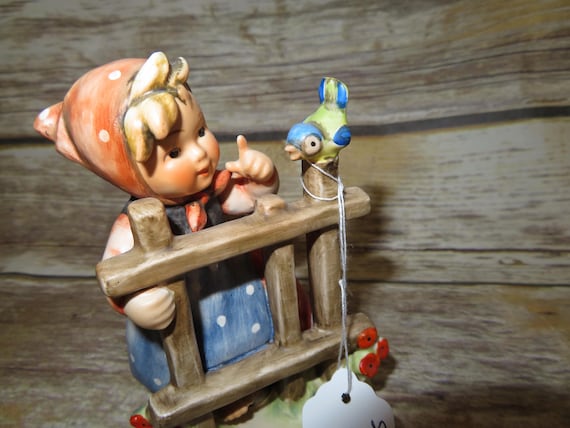 Hummel Goebel Signs of Spring 4 " figurine TMK 3 3 lines 1964-72 Blue Bird