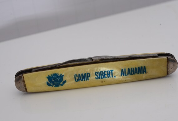 1940 Pen Knife hammer Brand Camp Sibert Alabama Walden NY