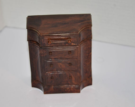 Park Sherman Plastic Doll House Vintage Coin Bank with Hidden Slot Miniature Doll furniture
