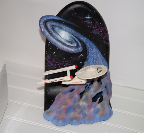 Star Trek Figurine 1993 NCC-1701 3 D Complete MIB 47060 Willits Display Enterprise 3D