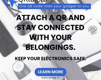 QR Code Stickers for Electronics | Lost and Found Labels | Secure Gadgets and Devices