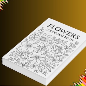Libro da colorare online / Libro da colorare di fiori per bambini e relax — 10 pagine stampabili (PDF) — Attività in classe / Colorazione consapevole